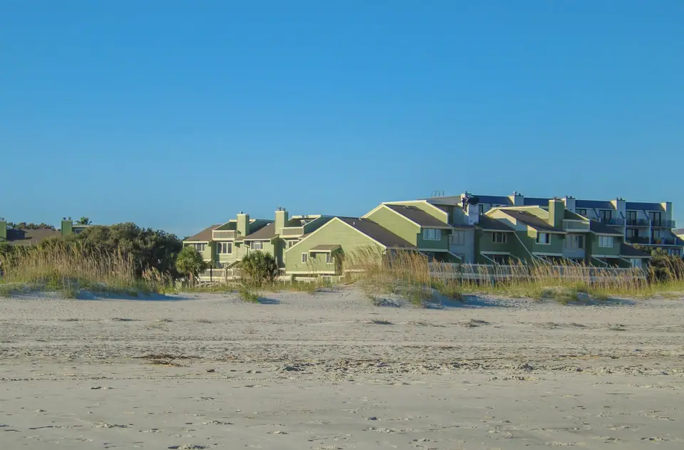 Beachfront condos on the coast